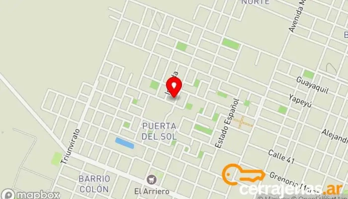 mapa de Fundación Hebrón Organización de servicios sociales en Sáenz Peña