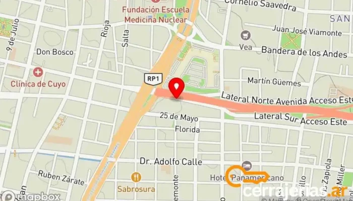 mapa de FUSSION SA Carpintero, Ventana de aluminio, Tienda de ventanas de plástico en Dorrego