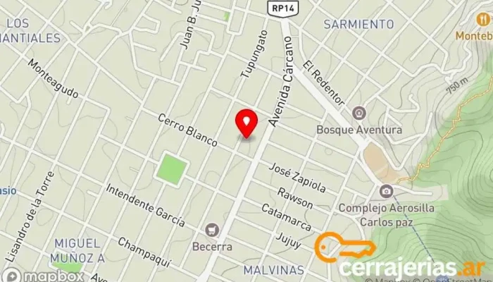 mapa de Génesis. Traba puertas, Sahumadores, Hornitos, Macetas, velas de soja, porta sahumerios. Ventas por mayor y menor. Artesanía en Villa Carlos Paz