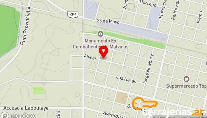 mapa de GER-LUC Carpintería en Laboulaye