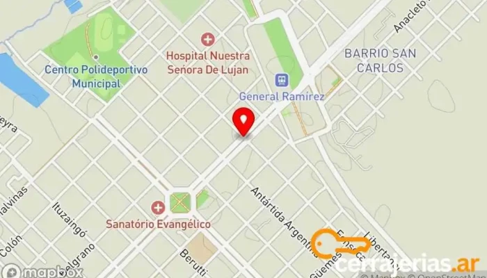 mapa de Gral. Ramírez  en Gral. Ramírez