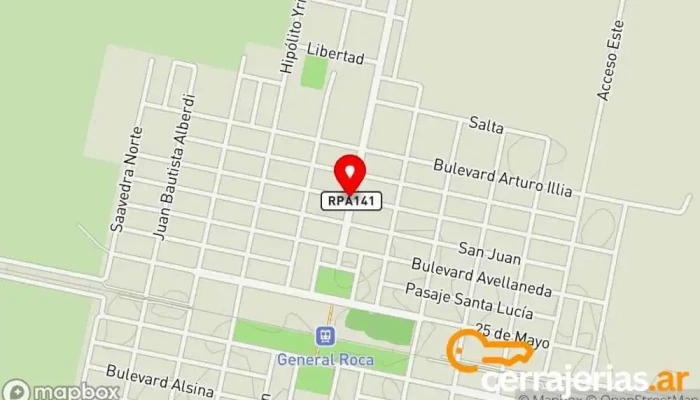 mapa de Gral. Roca  en Gral. Roca
