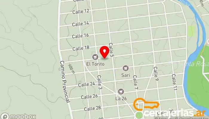 mapa de Grupo NK Proveedor de toldos en Santa Rosa de Calamuchita