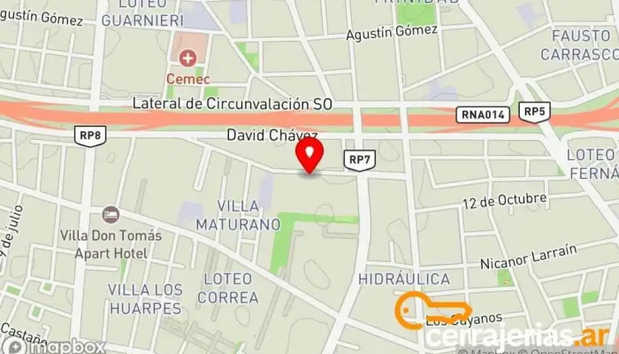 mapa de grupo PAP Empresa de mensajería en San Juan