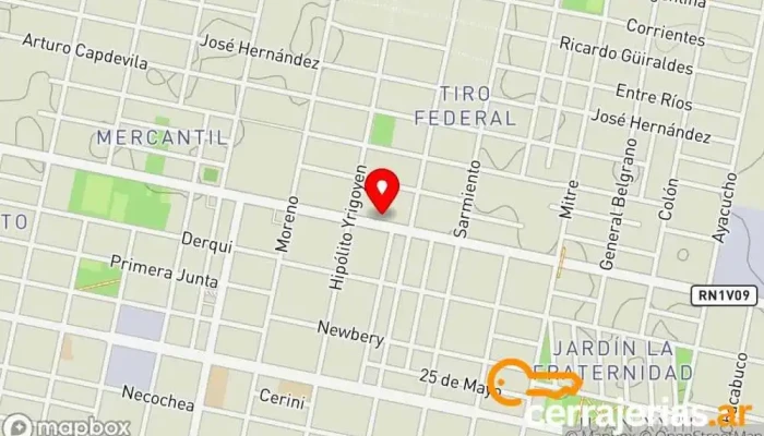 mapa de Héctor León - Fábrica de aberturas de aluminios y vidrios Proveedor de marcos de aluminio en Cañada de Gomez