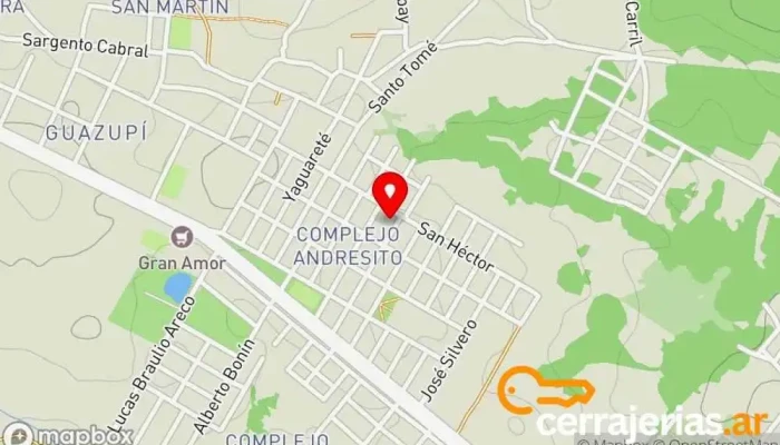 mapa de Herrería 2M Herrero en Garupa