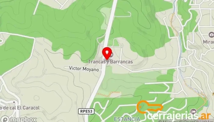 mapa de HOGAM Aberturas SRL Fábrica, Ventana de aluminio en Salsipuedes