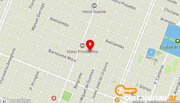 mapa de Hotel Amudoch Hotel en Sáenz Peña