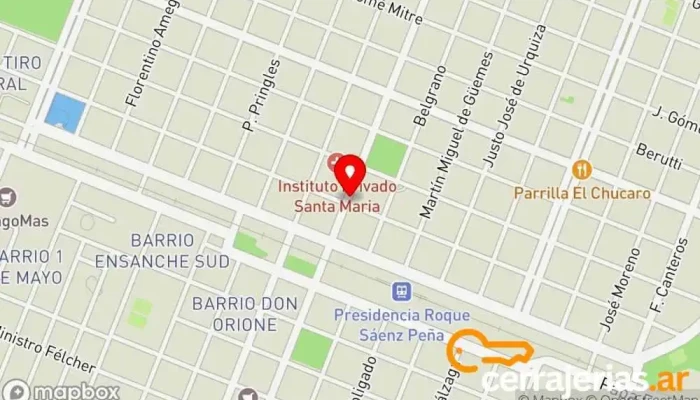 mapa de Hotel Orel Hotel en Sáenz Peña