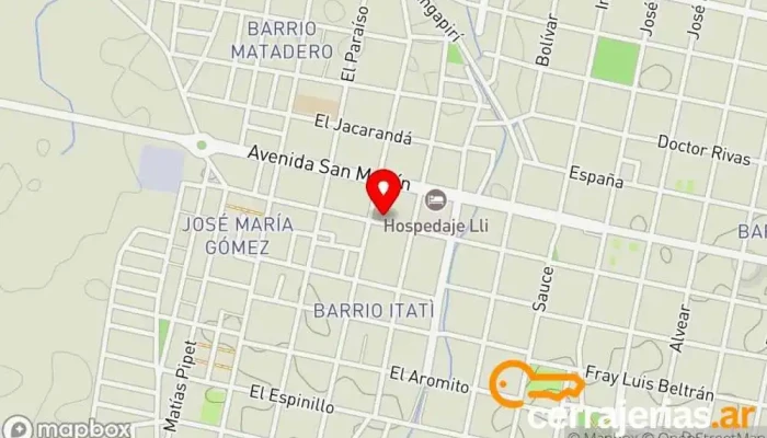 mapa de Iglesia Asamblea De Dios Puerta De Sion Institución religiosa en Mercedes