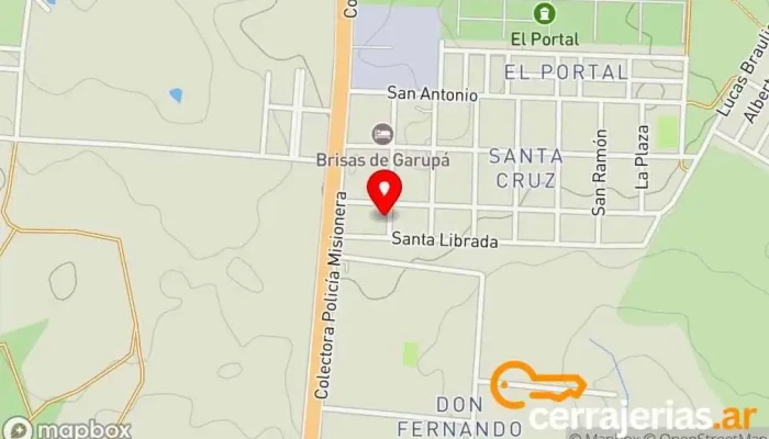 mapa de IGLESIA casa de oración y puerta del cielo Iglesia evangélica en Garupa
