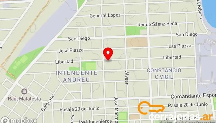 mapa de Iglesia Cristiana Puerta del Cielo Iglesia en Villa Gdor. Galvez
