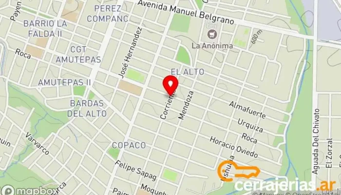 mapa de Iglesia de Dios 
