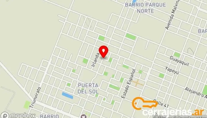 mapa de IGLESIA DE DIOS PUERTA DEL SOL Iglesia en Sáenz Peña
