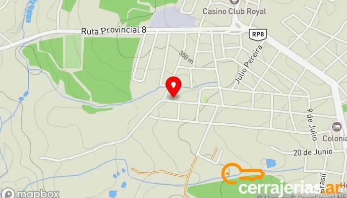 mapa de Iglesia Pentecostal Asamblea de Dios Ministerio Restauración - Área 25 de Mayo - Sede Iglesia en 25 de Mayo