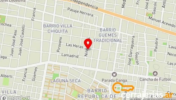 mapa de Iglesia Puerta de Paz Iglesia en JSA