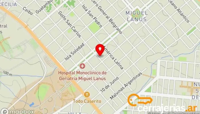 mapa de Iglesia Puerta del Cielo Iglesia en Garupa