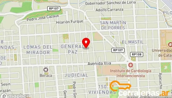mapa de Iglesia Puertas Eternas Iglesia en San Fernando del Valle de Catamarca