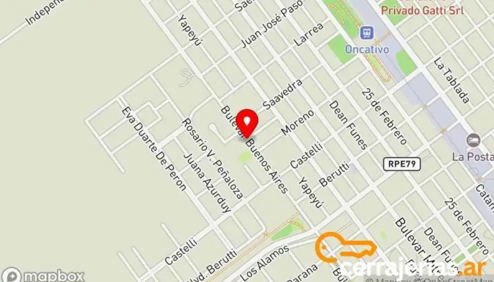 mapa de Instituto Puertas del Sol Escuela en Oncativo