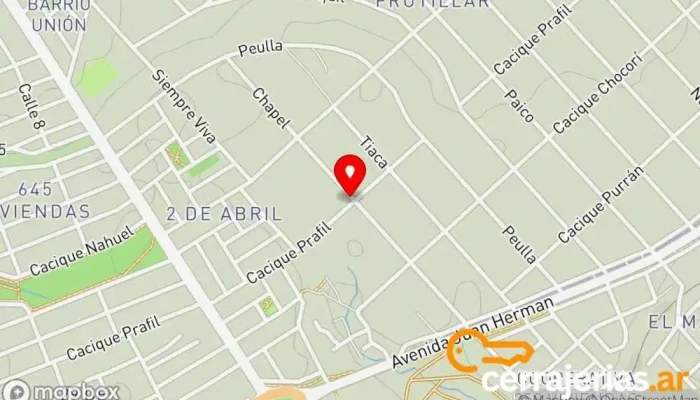 mapa de JS Aberturas Chapistería, Taller de instalación de puertas y ventanas en San Carlos de Bariloche