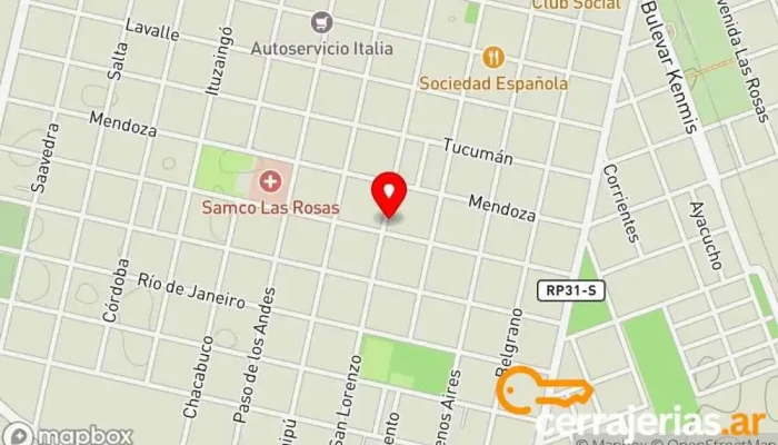 mapa de Kaese - Hierro y Madera Carpintero en Las Rosas