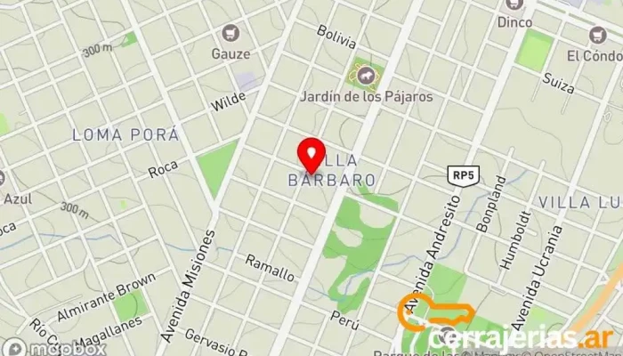 mapa de Kunz Portones Automatizados Proveedor de puertas para garaje en Oberá