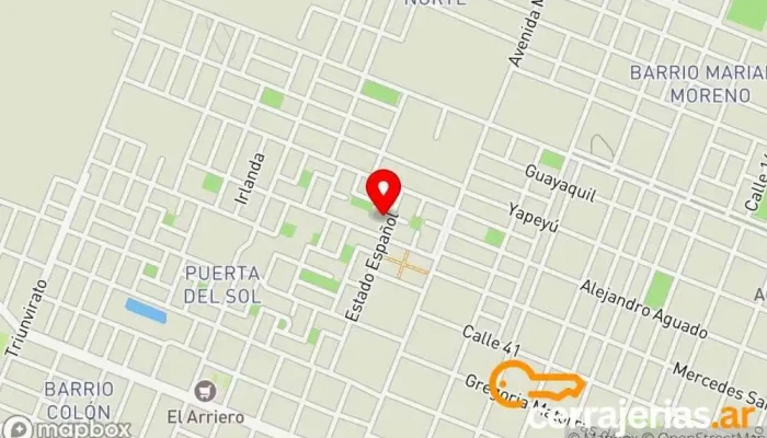 mapa de La Navaja Barbería en Sáenz Peña