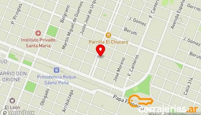 mapa de La Ochava Bodegón Restaurante en Sáenz Peña