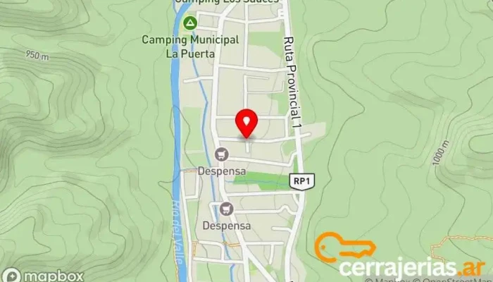 mapa de La Puerta  en La Puerta