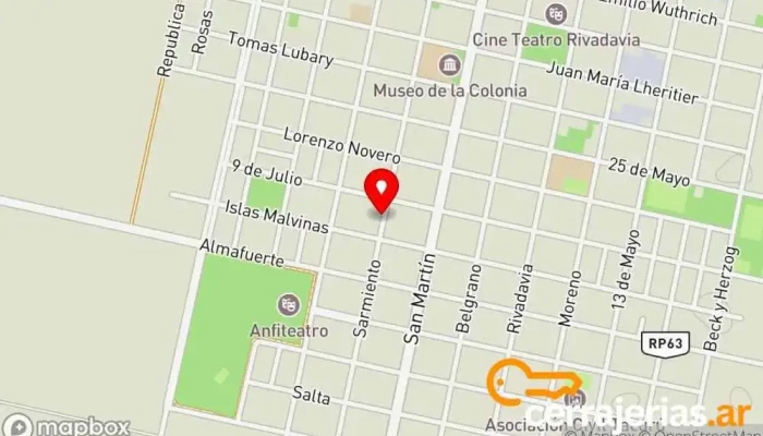mapa de La Tana Maderas Establecimiento de venta de madera en San Carlos Centro