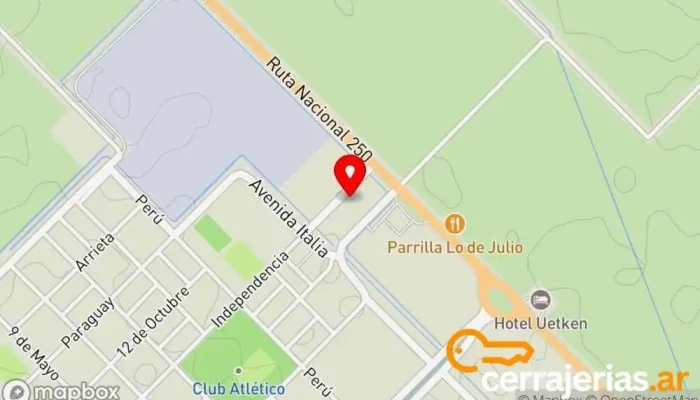 mapa de Lamarque Maderas Centro comercial en Lamarque