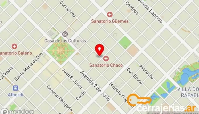 mapa de Las Puertas del Alma Escultura en Resistencia