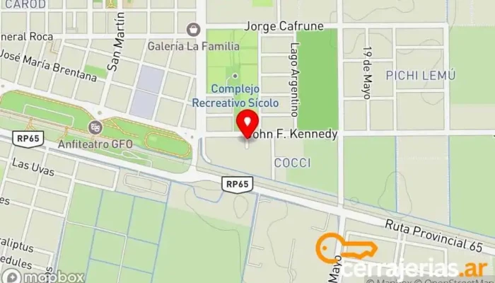 mapa de Lavalle Servicio de lavado de coches en Gral. Fernandez Oro
