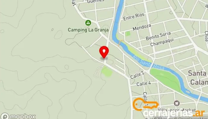 mapa de LOMA SERENA Complejo de Dptos.  en Santa Rosa de Calamuchita