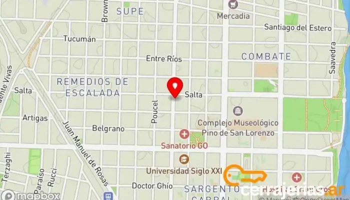 mapa de Luhmann Aberturas Comercio, Ventana de aluminio, Fábrica de puertas, Proveedor de puertas, Fábrica, Servicio de instalación de ventanas, Proveedor de ventanas, Tienda de accesorios para ventanas en San Lorenzo