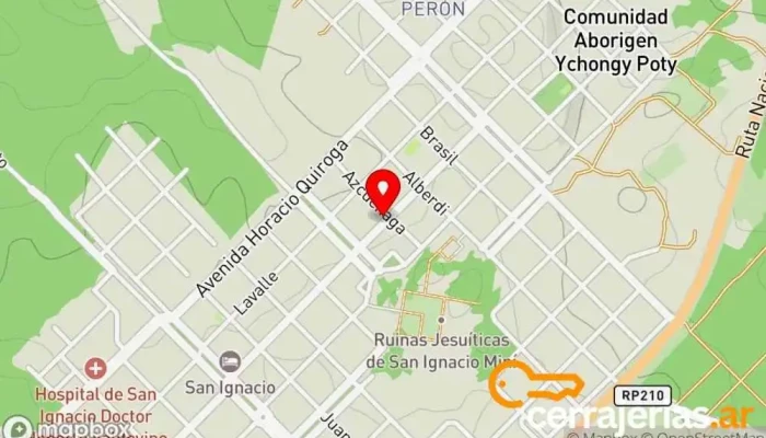 mapa de Lukoski Hnos. S.R.L. Tienda de herramientas, Tienda de materiales para la construcción en San Ignacio
