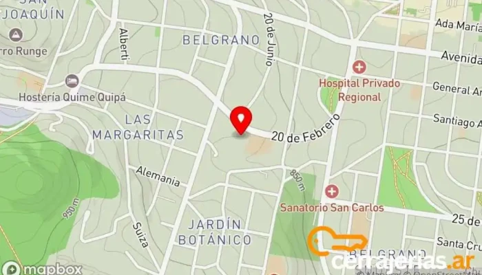mapa de Maderas Baumann Establecimiento de venta de madera en San Carlos de Bariloche
