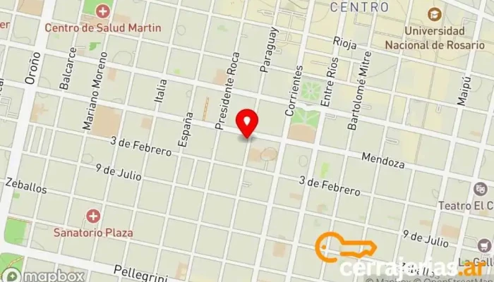 mapa de Mamparas KIRKA° Tienda de cristales y espejos, Tienda de equipos de baños, Fábrica, Tienda de mamparas de ducha en Rosario