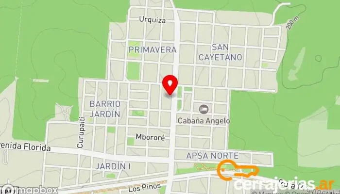 mapa de Marina Center Mayorista de muebles en Wanda