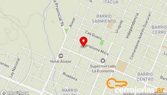 mapa de METAL Puertas & Ventanas Ventana de aluminio en Santo Tomé