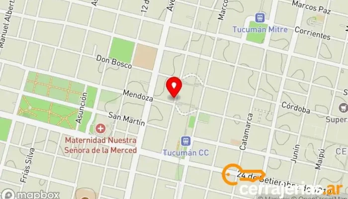 mapa de Miotti Sanitarios Tienda de equipos de baños, Reformas de baños, Proveedor de materiales de construcción, Proveedor de cilindros de gas, Tienda de material sanitario, Baño exterior, Tienda de artículos de fontanería, Tienda de mamparas de ducha en San Miguel de Tucumán