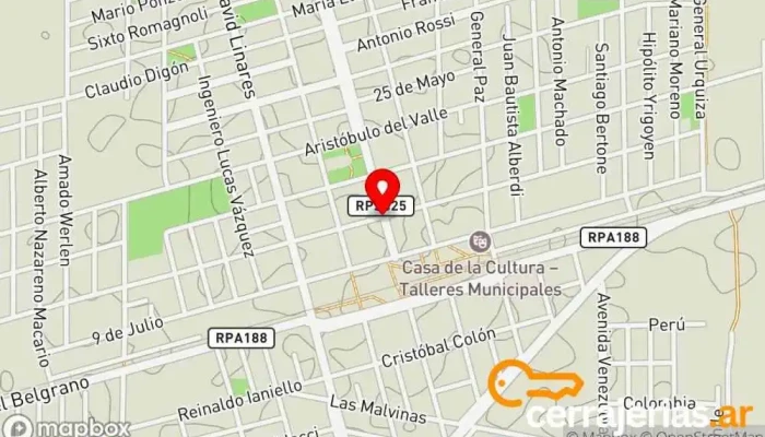 mapa de Monte Cristo  en Monte Cristo