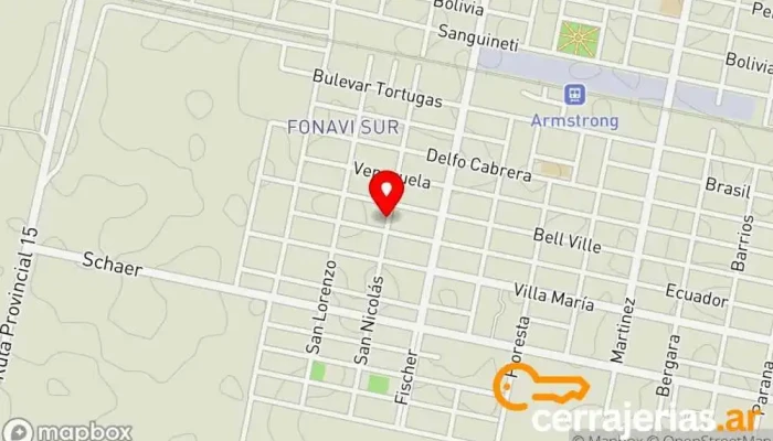 mapa de Muebles Mary S.A Tienda de muebles en Armstrong