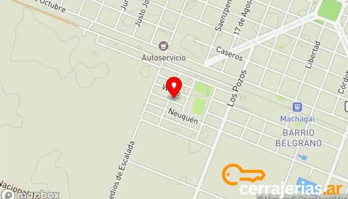 mapa de Muebles Villalba ( Aluminio Aberturas) Carpintería en Machagai