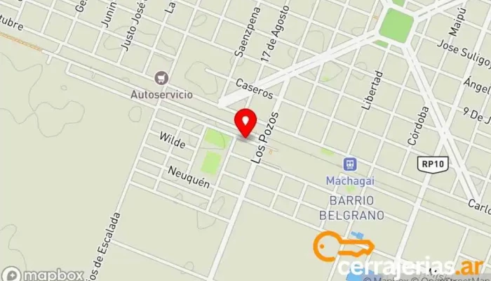 mapa de Muebles Y Aberturas FB Centro comercial en Machagai