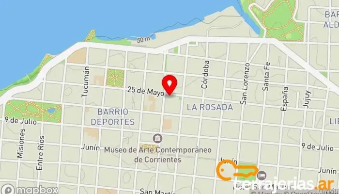 mapa de Municipalidad de la Ciudad de Corrientes Diputación en BCN