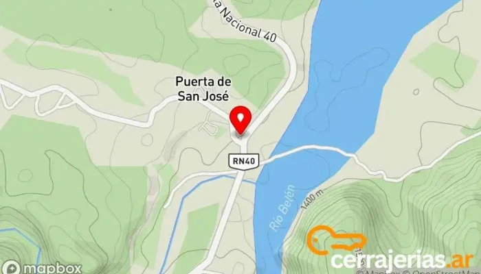 mapa de Municipalidad de La Puerta de San José Oficina del Gobierno en Catamarca