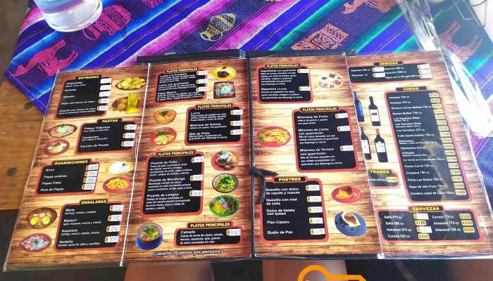 Nazareno Resto Bar -  Carta - Tilcara