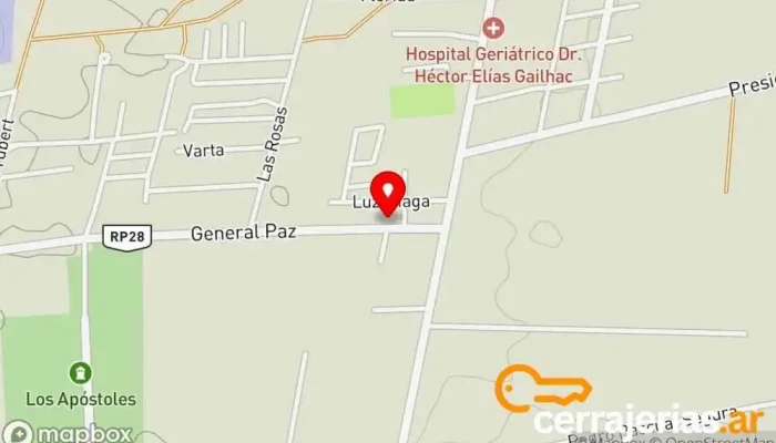 mapa de NM Muebles Carpintero en Las Heras