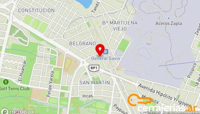 mapa de ORTIZMADERAS LUSTRE Fábrica en Palpalá